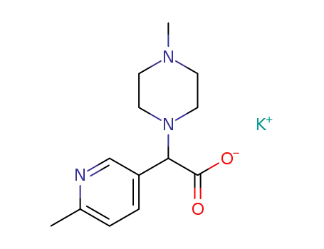 potassium (+/-)-(4-methyl-1-piperazinyl)(6-methyl-3-pyridinyl)acetate