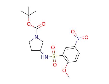 1,1-dimethylethyl (3R)-3-({[2-(methyloxy)-5-nitrophenyl]sulfonyl}amino)-1-pyrrolidinecarboxylate