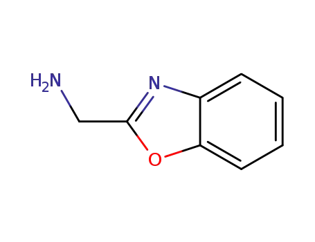 Molecular Structure of 101333-98-6 (BENZO[D]OXAZOL-2-YLMETHANAMINE)