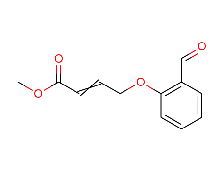 Molecular Structure of 117316-33-3 (2-Butenoic acid, 4-(2-formylphenoxy)-, methyl ester)