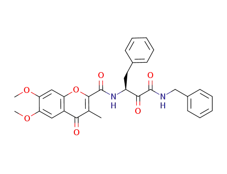(S)-N-(4-benzylamino-3,4-dioxo-1-phenylbutan-2-yl)-6,7-dimethoxy-3-methyl-4-oxo-4H-chromene-2-carboxamide