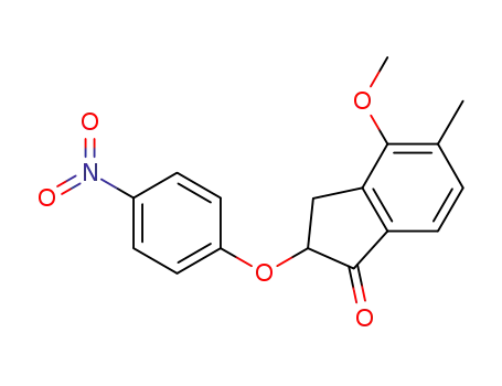 4-methoxy-5-methyl-2-(4-nitro-phenoxy)-indan-1-one