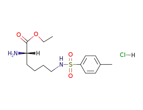 Molecular Structure of 132567-23-8 (N-EPSILON-P-TOSYL-L-LYSINE ETHYL ESTER HYDROCHLORIDE)