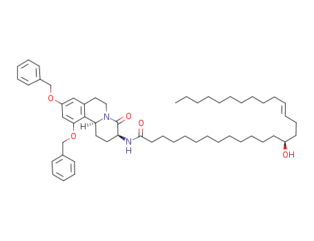 (E,14S)-N-((3S,11bS)-9,11-bis(benzyloxy)-2,3,4,6,7,11b-hexahydro-4-oxo-1H-pyrido[2,1-a]isoquinolin-3-yl)-14-hydroxyoctacos-17-enamide