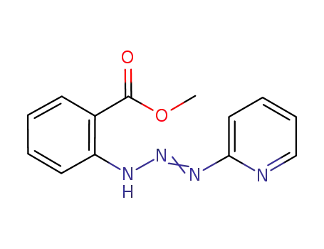 Molecular Structure of 109722-36-3 (1-(2-methoxycarbonyl)phenyl-3-(2-pyridinyl)triazene)