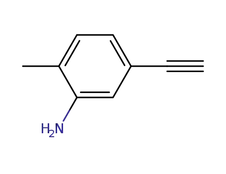 Molecular Structure of 183322-53-4 (Benzenamine, 5-ethynyl-2-methyl- (9CI))