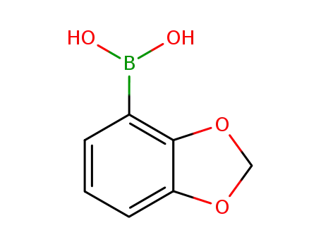 Molecular Structure of 361456-68-0 (Boronic acid, 1,3-benzodioxol-4-yl- (9CI))