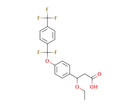 3-{4-[Difluoro(4-trifluoromethylphenyl)methoxy]phenyl}-3-ethoxypropionic acid