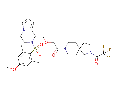 C<sub>29</sub>H<sub>37</sub>F<sub>3</sub>N<sub>4</sub>O<sub>6</sub>S
