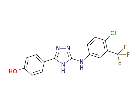 Phenol,
4-[5-[[4-chloro-3-(trifluoromethyl)phenyl]amino]-1H-1,2,4-triazol-3-yl]-
