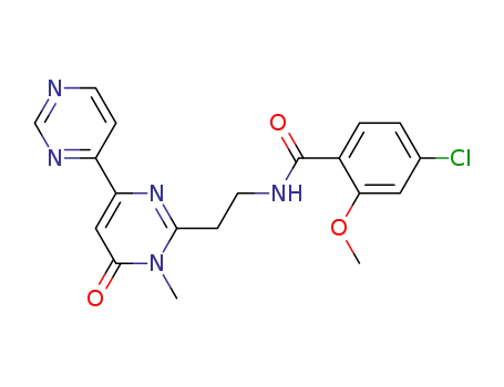 · 4-Chloro-2-methoxy-N-[2-(1-methyl-6-oxo-1,6-dihydro-[4,4']bipyrimidinyl-2-yl)-ethyl]-benzamide