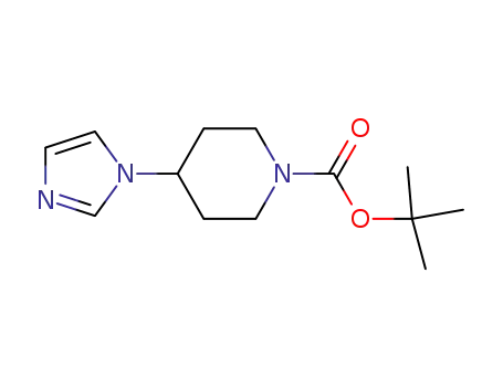 Molecular Structure of 158654-89-8 (tert-Butyl 4-(1H-imidazol-1-yl)piperidine-1-carboxylate)