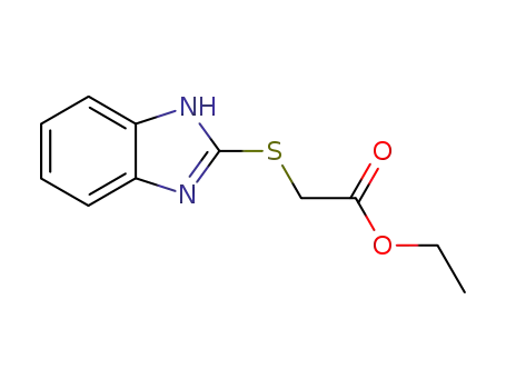 Molecular Structure of 5429-62-9 (Ethyl=(1H-benzimidazol-2-ylthio)acetate)