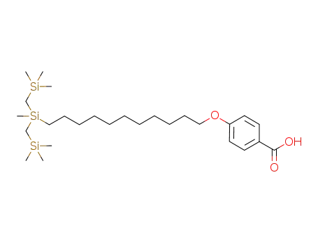 4-(12,14,14-trimethyl-12-trimethylsilylmethyl-12,14-disilapentadecyloxy)benzoic acid