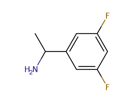 Molecular Structure of 321318-29-0 ((RS)-1-(3,5-DIFLUOROPHENYL)ETHYLAMINE)