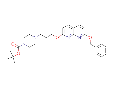 1-Piperazinecarboxylic acid,
4-[3-[[7-(phenylmethoxy)-1,8-naphthyridin-2-yl]oxy]propyl]-,
1,1-dimethylethyl ester