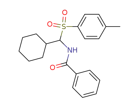 Molecular Structure of 372199-89-8 (N-(cyclohexyl(tosyl)methyl)benzamide)