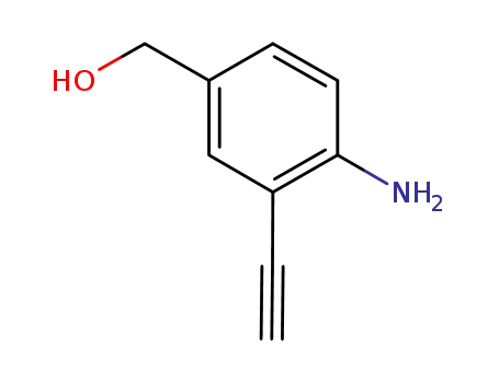 Molecular Structure of 1195902-15-8 ((4-Amino-3-ethynylphenyl)methanol)