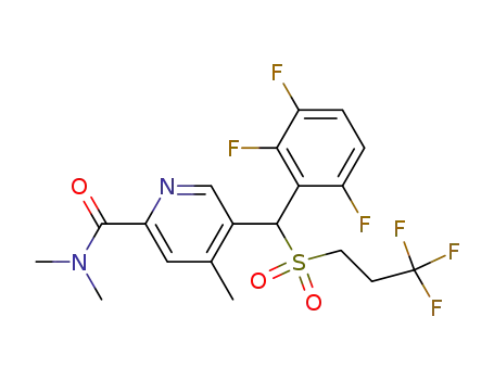 N,N,4-Trimethyl-5-[(2,3,6-trifluorophenyl)[(3,3,3-trifluoropropyl)sulfonyl]methyl]pyridine-2-carboxamide