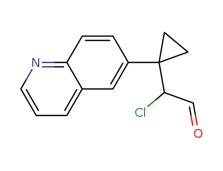 2-chloro-2-(1-(quinolin-6-yl)cyclopropyl)acetaldehyde