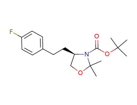 tert-(4R)-4-[2-(4-fluorophenyl)ethyl]-2,2-dimethyl-1,3-oxazolidine-3-carboxylate