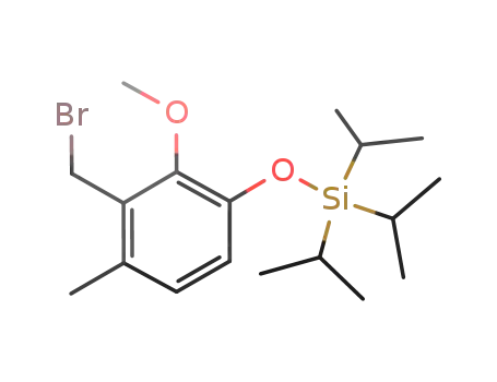 (3-(bromomethyl)-2-methoxy-4-methylphenoxy)triisopropylsilane