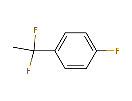Molecular Structure of 55805-03-3 (1-(1,1-Difluoroethyl)-4-fluorobenzene)