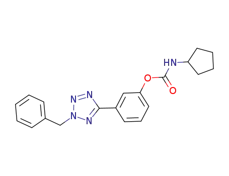3-(2-benzyl-2H-tetrazol-5-yl)phenyl cyclopentylcarbamate