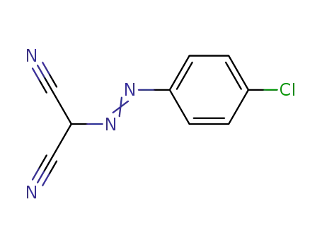 Molecular Structure of 882-32-6 ([(E)-(4-chlorophenyl)diazenyl]propanedinitrile)