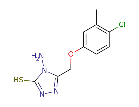 Molecular Structure of 118794-57-3 (3H-1,2,4-Triazole-3-thione,
4-amino-5-[(4-chloro-3-methylphenoxy)methyl]-2,4-dihydro-)