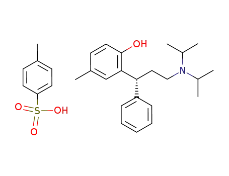 Molecular Structure of 1182264-77-2 (tolterodine p-toluene sulfonate)
