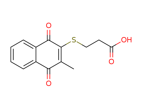 Propanoic acid,3-[(1,4-dihydro-3-methyl-1,4-dioxo-2-naphthalenyl)thio]-                                                                                                                                 