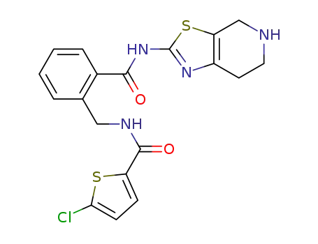 N-[2-(4,5,6,7-tetrahydro[1,3]thiazolo[5,4-c]pyridin-2-ylcarbamoyl)benzyl]-5-chlorothiophene-2-carboxamide