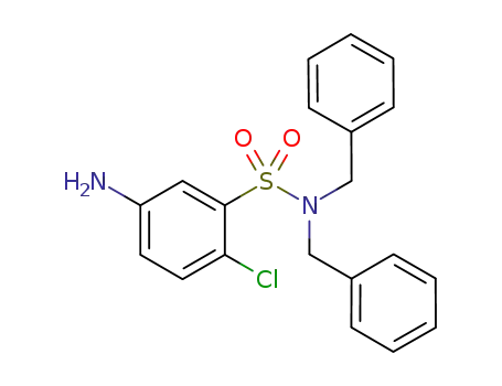 Benzenesulfonamide, 5-amino-2-chloro-N,N-bis(phenylmethyl)-