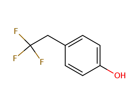Molecular Structure of 86571-21-3 (4-(2,2,2-TRIFLUOROETHYL)PHENOL)