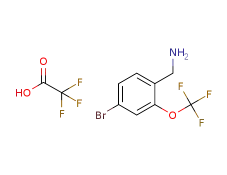 1-{4-bromo-2-[(trifluoromethyl)oxy]phenyl}methanamine trifluoroacetate