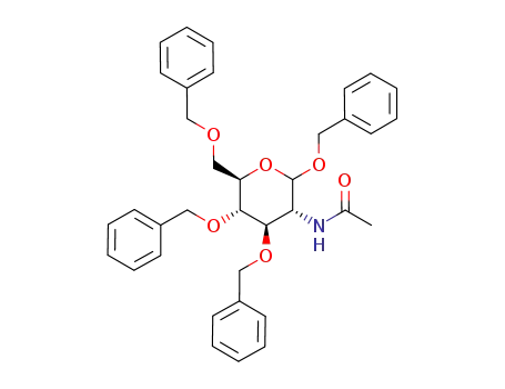 benzyl 2-(acetylamino)-3,4,6-tri-O-benzyl-2-deoxyhexopyranoside