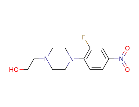 Molecular Structure of 942474-49-9 (2-[4-(2-FLUORO-4-NITROPHENYL)PIPERAZIN-1-YL]ETHANOL)
