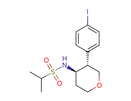 Trans-N-(3-(4-iodophenyl)tetrahydro-2H-pyran-4-yl)propane-2-sulfonamide