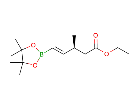 ethyl (3S,4E)-3-methyl-5-(4,4,5,5-tetramethyl-1,3,2-dioxaborolan-2-yl)pent-4-enoate