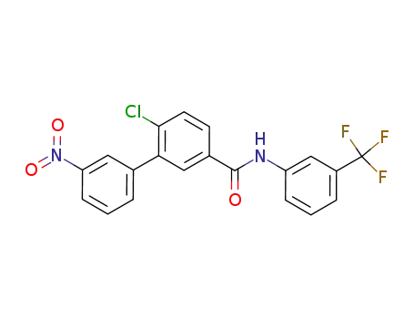 6-chloro-3'-nitro-N-[3-(trifluoromethyl)phenyl]biphenyl-3-carboxamide