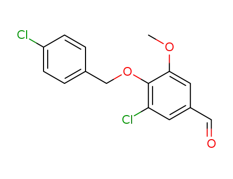 3-chloro-4-[(4-chlorophenyl)methoxy]-5-methoxybenzaldehyde
