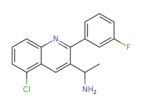 1-(5-chloro-2-(3-fluorophenyl)quinolin-3-yl)ethanamine