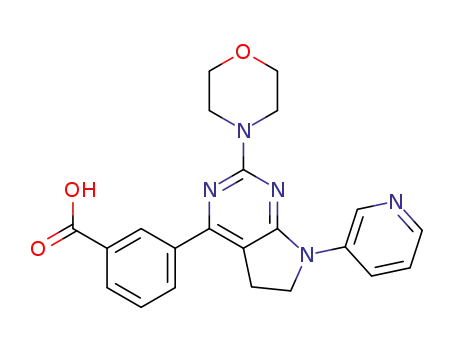 3-(2-morpholin-4-yl-7-pyridin-3-yl-6,7-dihydro-5H-pyrrolo[2,3-d]pyrimidin-4-yl)-benzoic acid