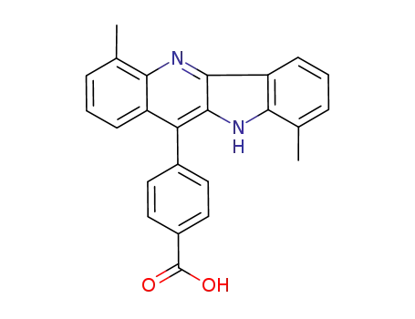 1,7-dimethyl-5-(4-carboxyphenyl)-6H-indolo[3,2-b]quinoline