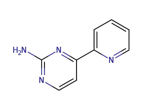 Molecular Structure of 66521-65-1 (4-(2-PYRIDINYL)-2-PYRIMIDINAMINE)