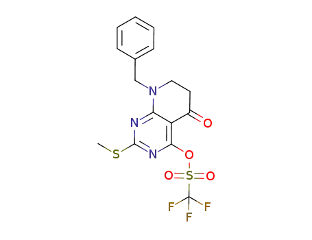 8-benzyl-2-methylthio-5-oxo-5,6,7,8-tetrahydropyrido[2,3-d]pyrimidin-4-yl-trifluoromethanesulfonate