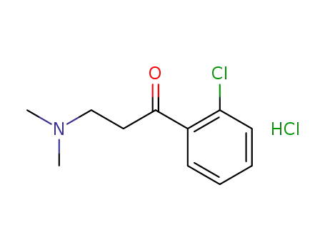 Molecular Structure of 16264-84-9 (1-(2-chlorophenyl)-3-(dimethylamino)propan-1-one)