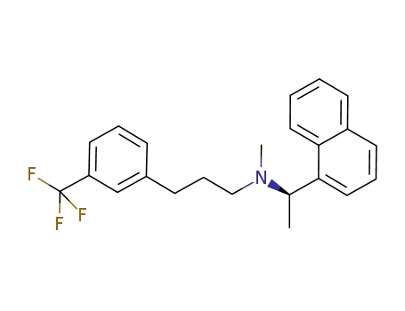 Molecular Structure of 1206633-38-6 ((R)-N-methyl-N-(1-(naphthalen-1-yl)ethyl)-3-(3-(trifluoromethyl)phenyl)propan-1-amine)