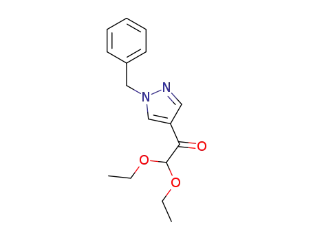 2,2-diethoxy-1-[(1-benzyl)-1H-4-pyrazolyl]ethanone
